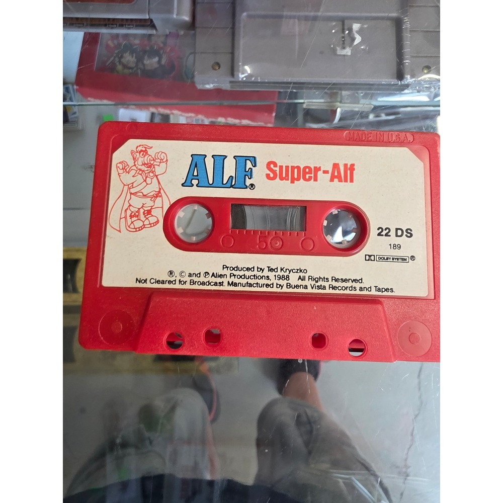 Vintage 1988 ALF Super-Alf Alf Plays Detective Audio Cassette Tape Red 22 DS 189
